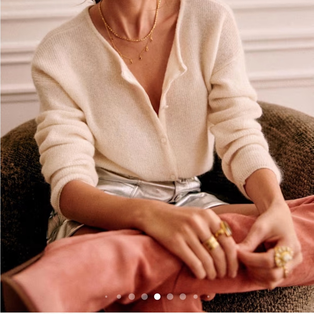 Sezane Gaspard Sweater in Ecru
